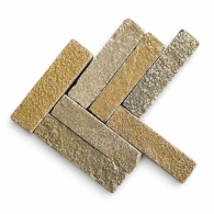 Kostka brukowa Tandur Yellow Limestone Bębnowany 5x20x5 cm