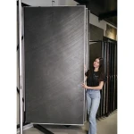 Fornir kamienny Line Black 122x305x0,2 cm
