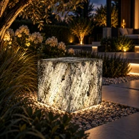Lampa Line Black 30x30x30 cm