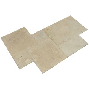 Płytki Trawertynowe Light komplet 0,742 Bębnowane 1,2 cm
