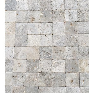 Kamień Dekoracyjny Trawertynowy ASH Silver 10x10x1cm
